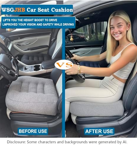 WSGJHB Office Chair Cushion Pillow Adult Car Booster Seat Cushions - Image 3