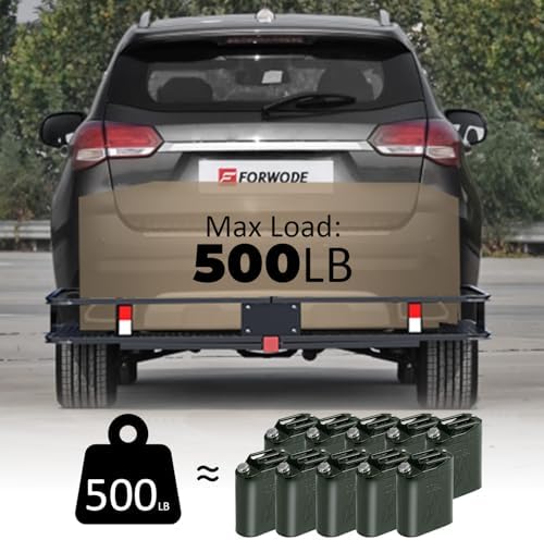FORWODE 60x24x6 Hitch Carrier for 2 Inch Receiver, 500LB Capacity Hitch Mount - Image 4