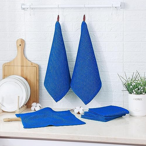 Kitinjoy 100% Cotton Waffle 8-Pack Kitchen Towels - Image 5