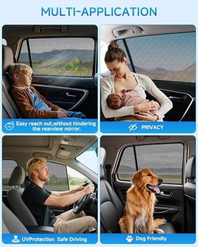 Car Window Shades for Subaru Outback, UV & Heat Blocker, Privacy Protection for - Image 6