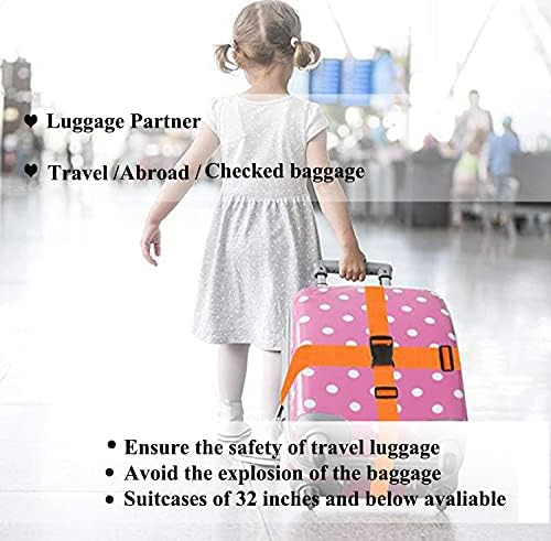 2 Pack Suitcase Belts, Adjustable Luggage Straps, Bright Colors Travel Packing - Image 6