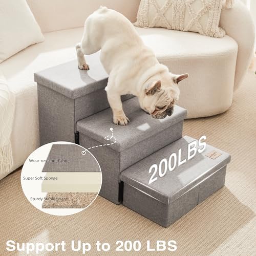 Love's cabin Dog Stairs for High Bed, Foldable Pet Stairs for Small Medium or - Image 5
