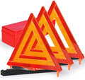 SAFEMATE 3 Pack Warning Triangle DOT Approved, Foldable Emergency Safety by SAFEMATE
