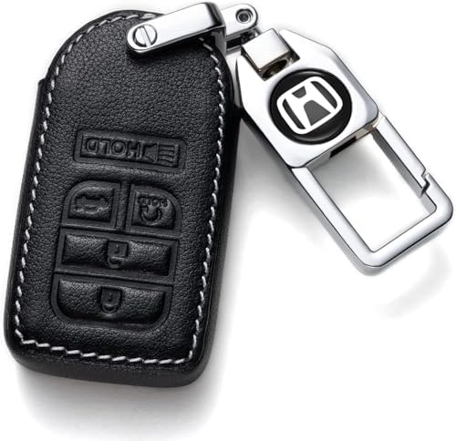 Leather Keychains, Metal Key Fob Cover Case, - Image 2