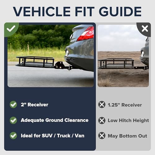 ARKSEN 60" x 23" x 5.5" Folding Hitch Cargo Carrier - Image 4