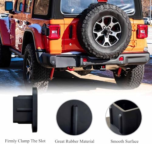 Swono 2x2inch Trailer Hitch Dust Plug I Love He Red Love Pattern Rubber Tow - Image 4