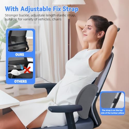 Lumbar Support Pillow for Office Chair and Car Seat, Lumbar Pillow - Image 5