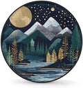 Rv Spare Tire Cover Wheel Mountain Tree Forest Tire Covers Wheel Protectors by FengQuGou