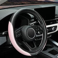 YHONGJT Soft Cute Light Pink Microfiber Leather Anti-Slip Steering Wheel Cover by Unknown