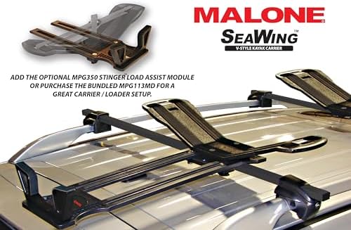 Malone SeaWing Saddle Style Universal Car Roof Rack Kayak Carrier - Image 5