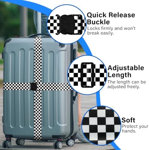 Luggage Straps for Suitcases, Travel Adjustable Belt - Image 2