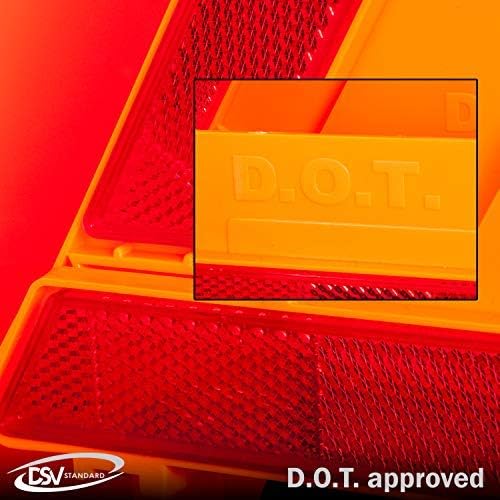 DSV Standard Warning Triangles, Safety Triangles DOT Approved, 3 Pack, - Image 5