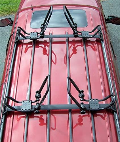 Battleship Gray Folding J-Style Kayak Rack ROOF TOP and WALL Carrier Bundle - Image 4