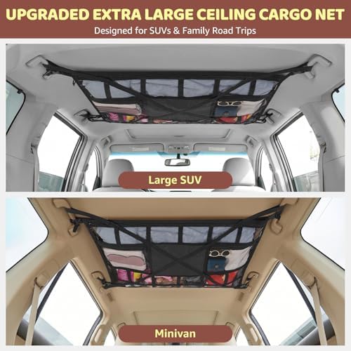 Extra Large Car Ceiling Cargo Net 43.3×27.5 Inch - Image 3