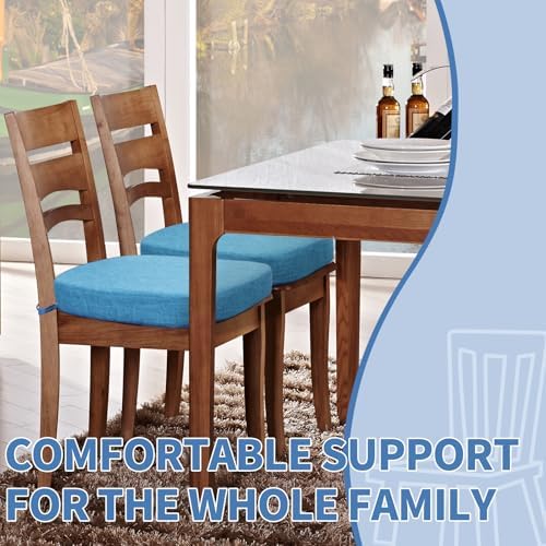 BUYUE Thickened 2.5" Dining Chair Cushions Set of 6, U-Shape High Density Foam - Image 2