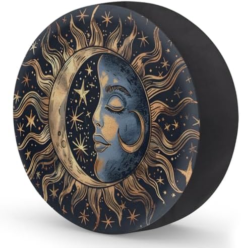 Rv Spare Tire Cover Wheel Boho Moon Ethnic Tire Covers Wheel Protectors - Image 2