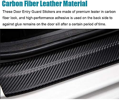 LEXLEY for 2015-2022 HRV HR-V Carbon Fiber Style Leather Door Sill Protector - Image 3