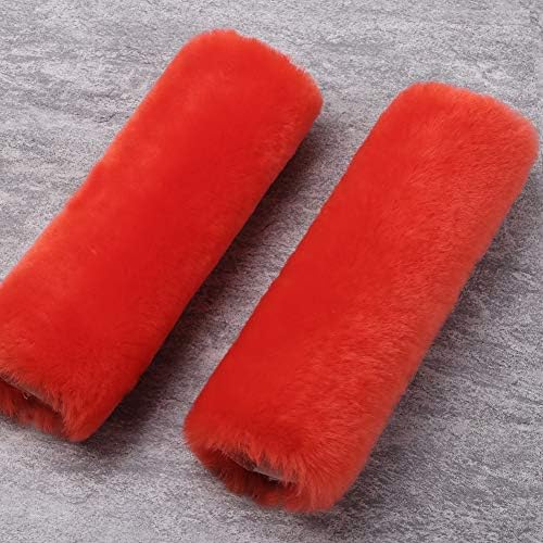 OGLAND 2 Pack Sheepskin Car Seat Belt Cover Pads | Wool Seatbelt Cushions by OGLAND