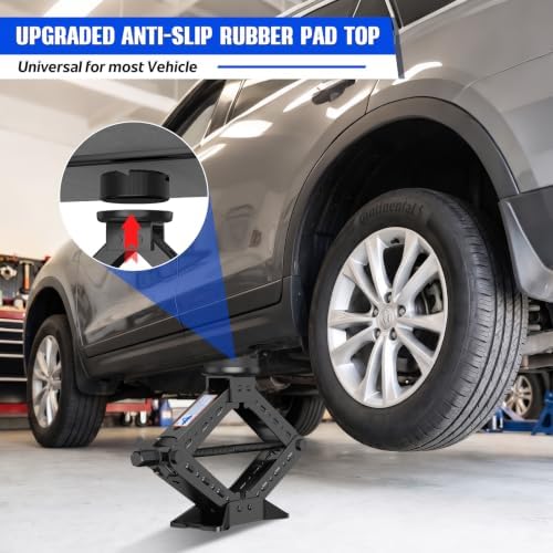 Portable Car Jack Kit 3 Ton, Heavy Duty Scissor Jack - Image 2