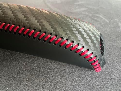 Loncky Black Genuine Leather Handbrake Cover - Image 2