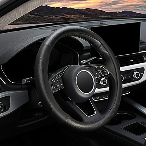 YHONGJT Soft Microfiber Leather Car Steering Wheel Cover, Universal Fit 15 Inch by Unknown