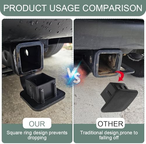 Trailer Hitch Cover, Tow Hitch Covers, 2 Inch Rubber Heavy Duty Trailer Hitch - Image 5