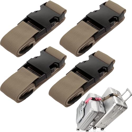 4 Pack Luggage Connector Straps Carry On Multiple Suitcases by Ajmyonsp