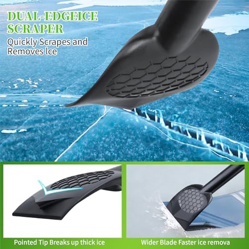 3-in-1 Ice Scraper for Car Windshield, 25.8 inch Emergency Snow Shovel - Image 5