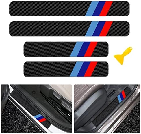 4 Pcs Tri-Color 3 Color Door Sill Protector Stickers, Universal Size Door Entry by aesdloy