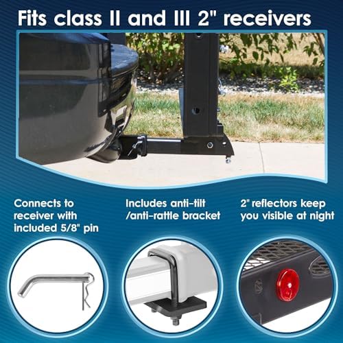 Silver Spring Folding Steel Wheelchair Scooter Carrier, 500 lb, 42 in Ramp - Image 6