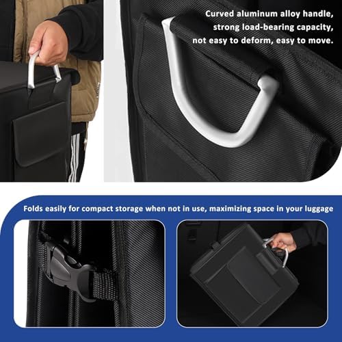 Trunk Organizer with Lid, 28L Collapsible Car Storage Organizer with Aluminum - Image 4