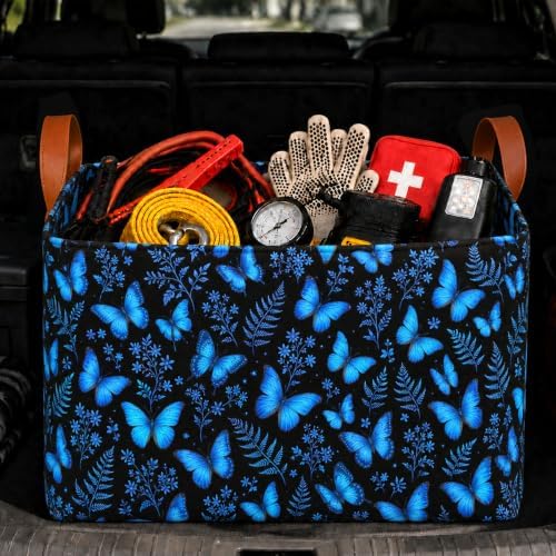 Butterfly Car Trunk Organizer 20L Fold Auto Storage Basket by YGQZYYQ