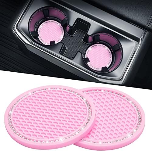 JOYTUTUS Cup Holder Coasters for Car, 2 Pack Universal Anti-Slip Car Coasters by JoyTutus
