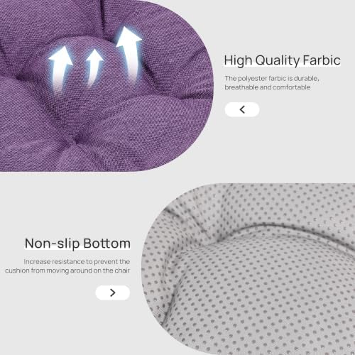 Love's cabin Memory Foam Chair Cushions Set of 4, 15.5 Inch - Image 4