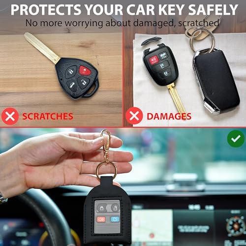 Leather Key Sleeve for Broken Car Key Loop Replacement - Image 3