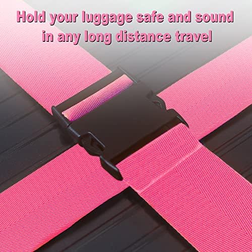 Chelmon Luggage Straps for Suitcases TSA Approved Travel Essentials 8 Pack - Image 4