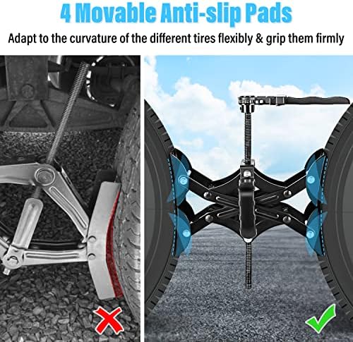 Nilight Wheel Chock Stabilizer, Fits 3" to 10" Wheel Gaps, Heavy Duty RV - Image 4
