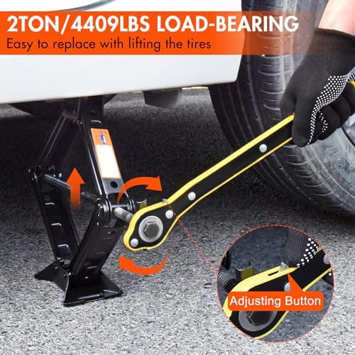 Scissor Car Jack 2 Ton Tire Changing Kit - Image 3
