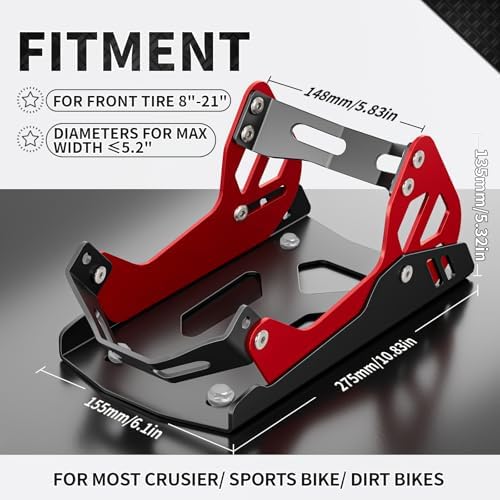 Foldable Motorcycle Wheel Chock 1800 lbs Capacity - Image 2