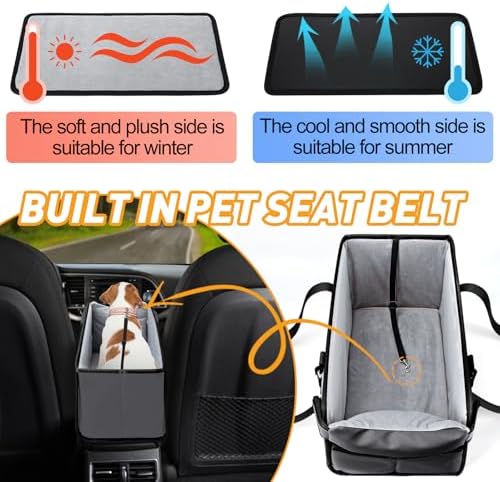 Portable Dog Car Seat for Small Dogs, Puppy Car Seat - Image 6