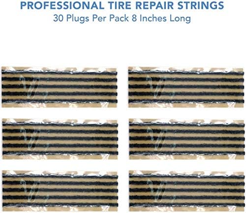 CKAuto 30pcs 8" Black Tire Repair Strings, Automotive Tool Tire Repair Plugs - Image 3