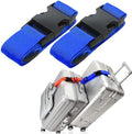 Luggage Straps for Suitcases, Travel Belt Multiple Connector, 2 Pack Blue by Ajmyonsp