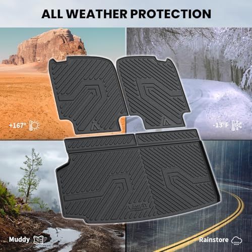 LASFIT Cargo Mat &Backrest Mat for Volvo XC90 2016-2026 All Weather Liner - Image 3