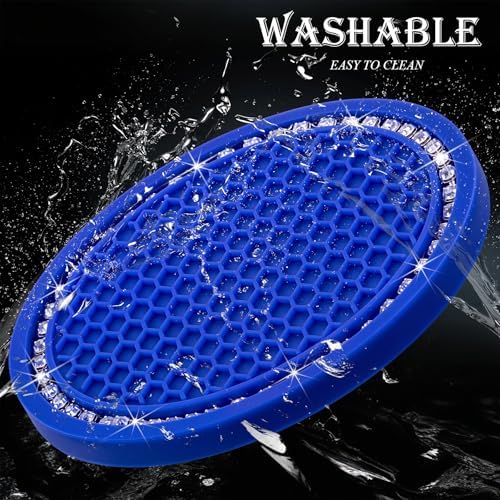 2PCS Bling Cup Holder Coaster, 2.75 Inch Auto Car Cup Holder Insert Coasters - Image 5