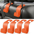 SINGARO Universal 4 Pack Car Seat Headrest Purse Hook, Carbon Fiber Back Seat by SINGARO