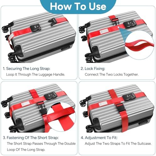 Travel Inspira Heavy Duty Luggage Straps - Image 6