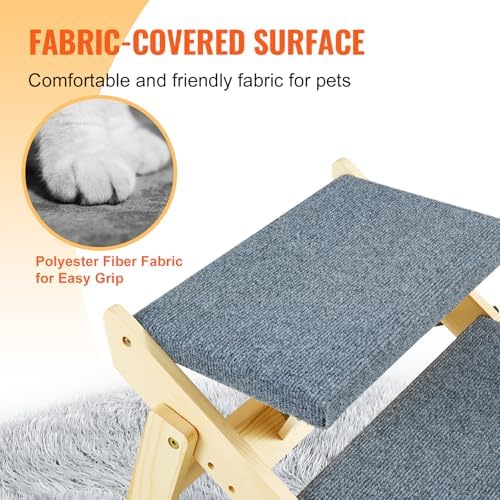 SKYSHALO Wooden Pet Steps, Convertible 2-in-1 Dog Staircase & Ramp - Image 5