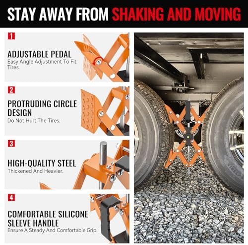AUH X-Shape Wheel Chocks Stabilizer - Image 3