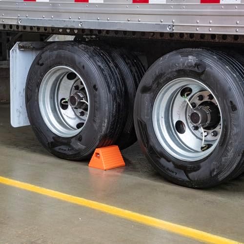 Buyers Products WC6810LP Heavy Duty Orange Rubber Wheel Chock - Image 5
