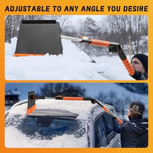 56" Large Ice Scrapers for Car Windshield, 90° Pivoting Snow Board, Snow Scraper - Image 5